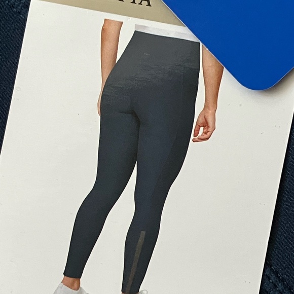 NEW Mondetta High Waist Active Legging Side Pockets Mesh Cut Out Ankle Panel - Picture 4 of 6